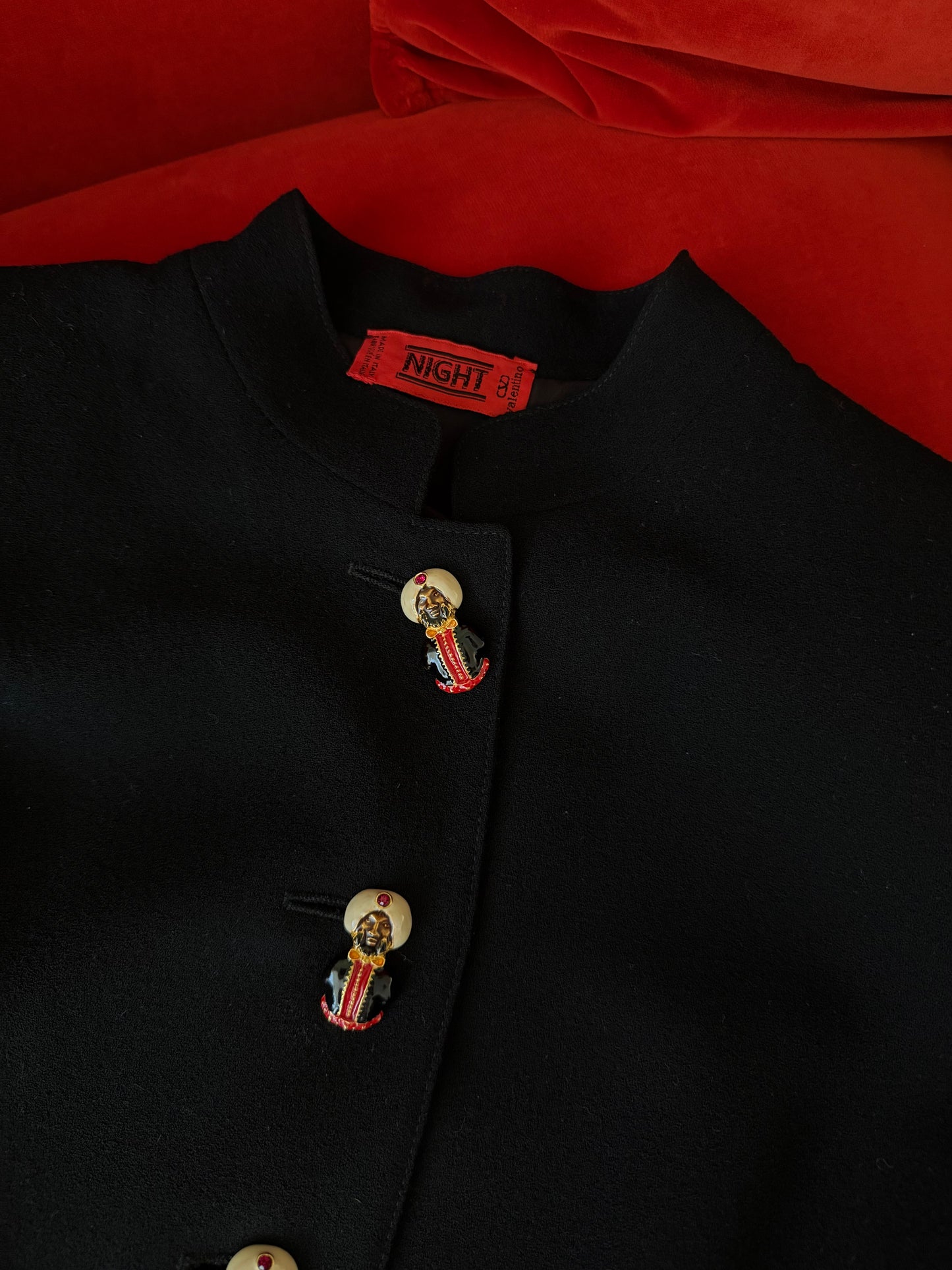 Valentino jacket with jewel buttons