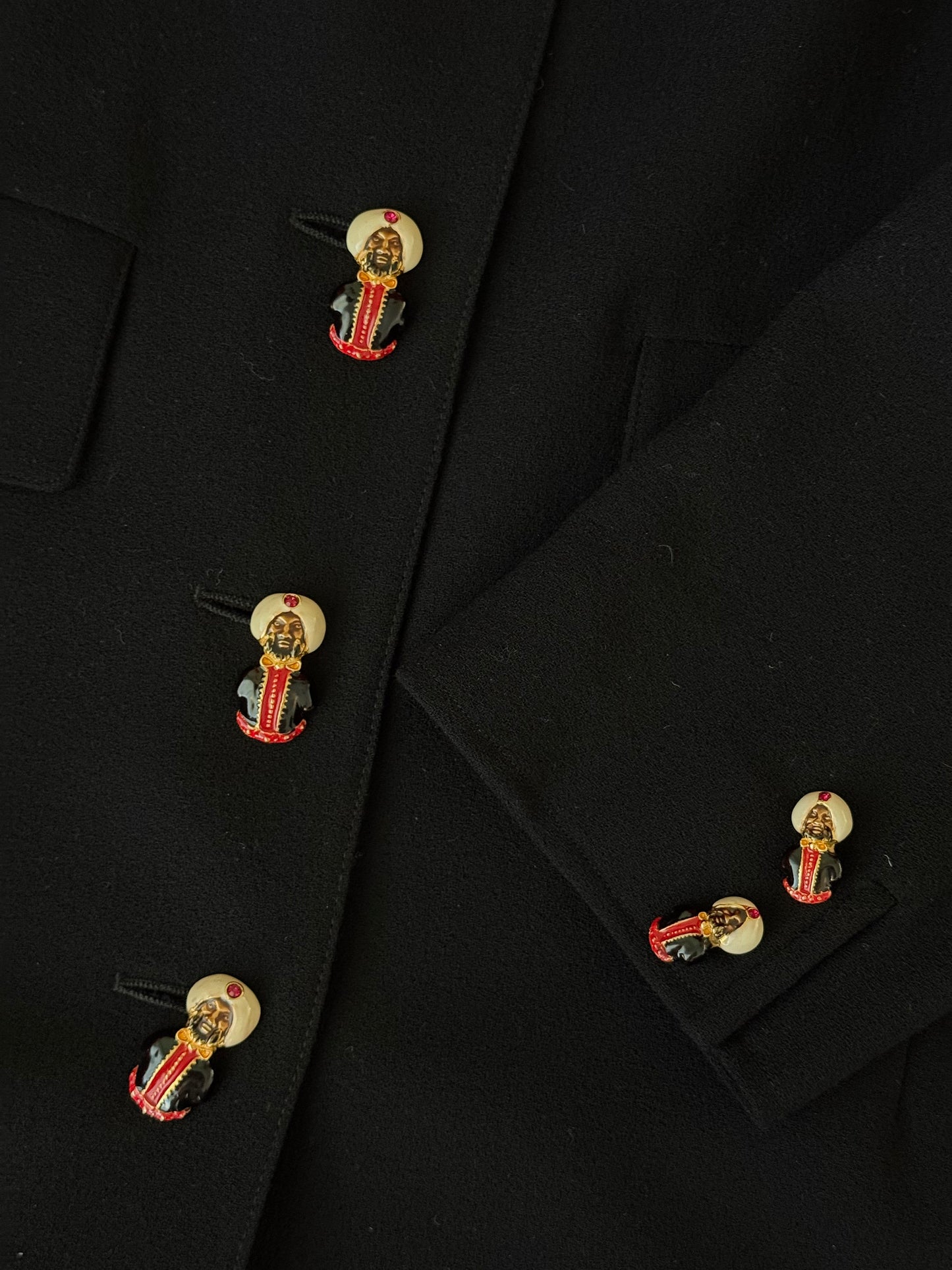 Valentino jacket with jewel buttons