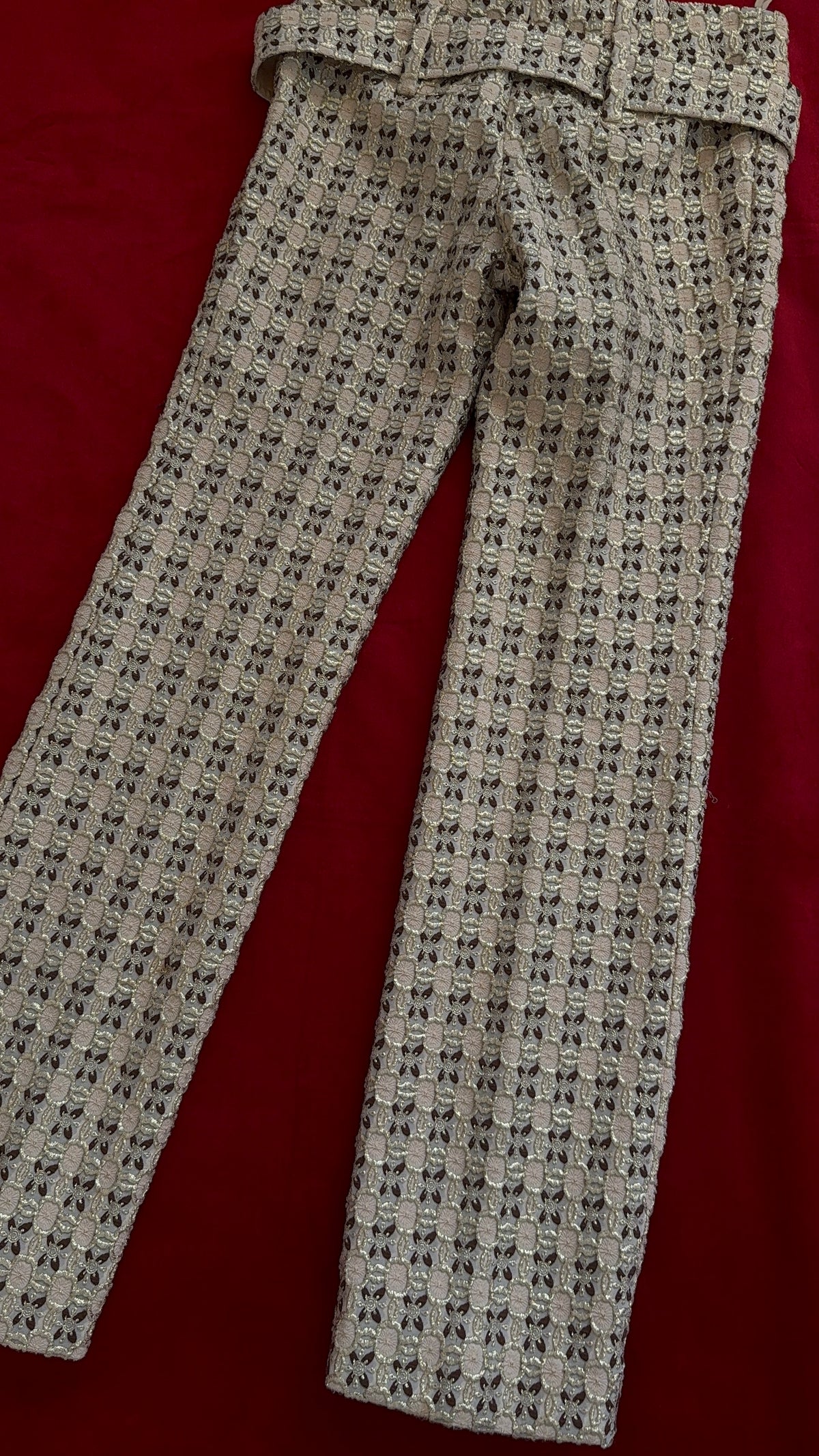 Prada pantaloni fantasia dorati P/E 2002