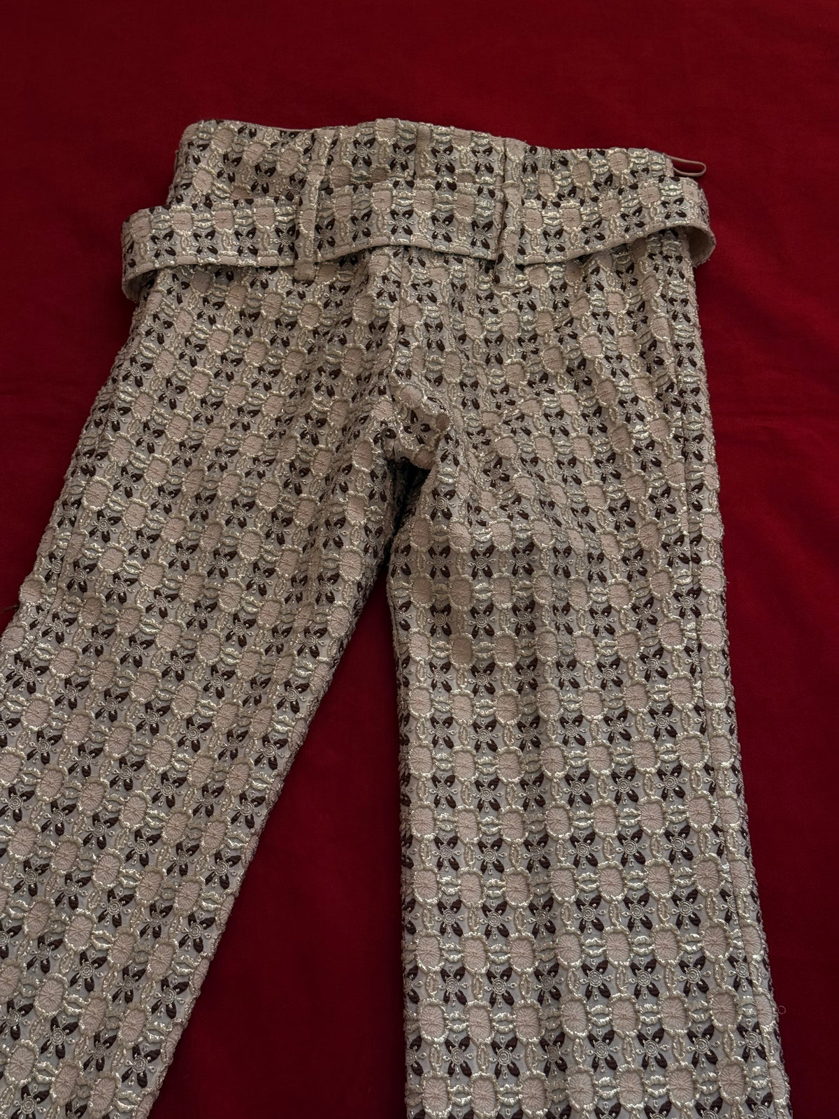 Prada pantaloni fantasia dorati P/E 2002