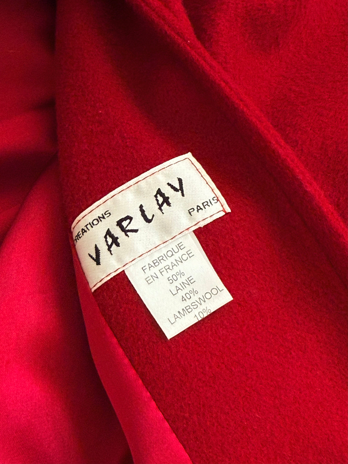 Cappotto vintage francese in lana e cachemire
