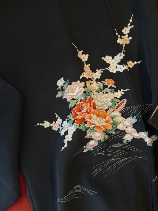 Haori vintage giapponese in seta