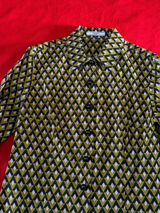 Prada camicia geometrica A/I 2012