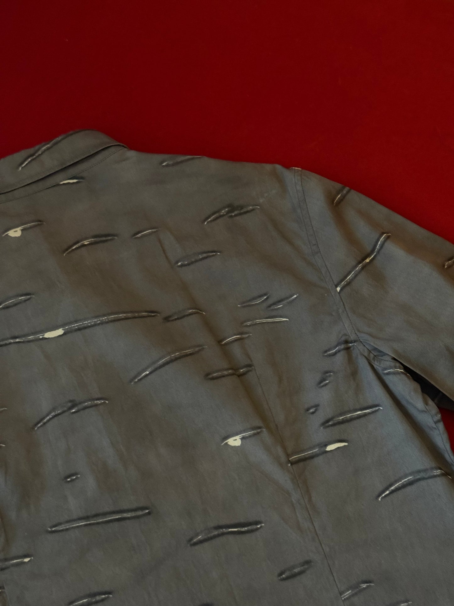 Prada camicia stampa astratta P/E 2005