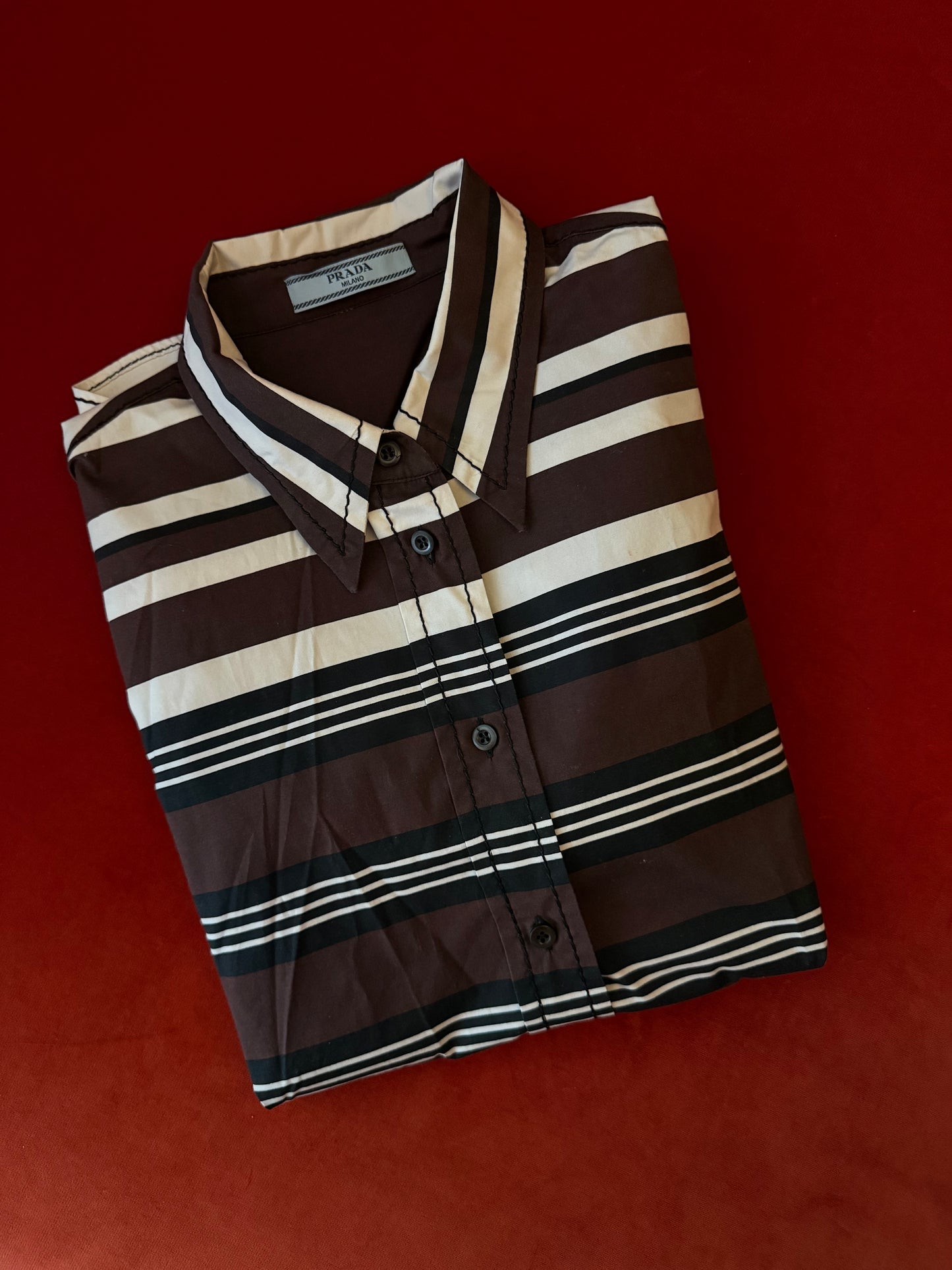 Prada camicia a righe P/E 2011