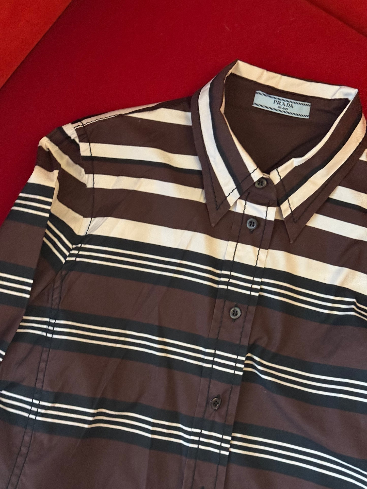 Prada camicia a righe P/E 2011