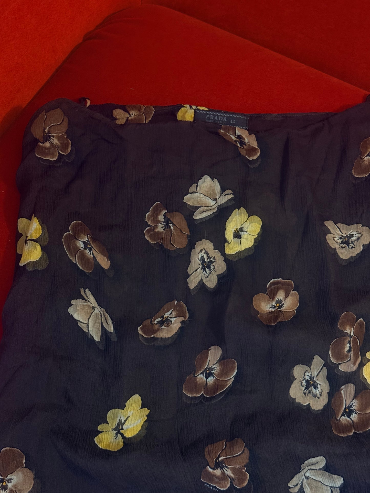 Prada gonna stampa fiori A/I 2000