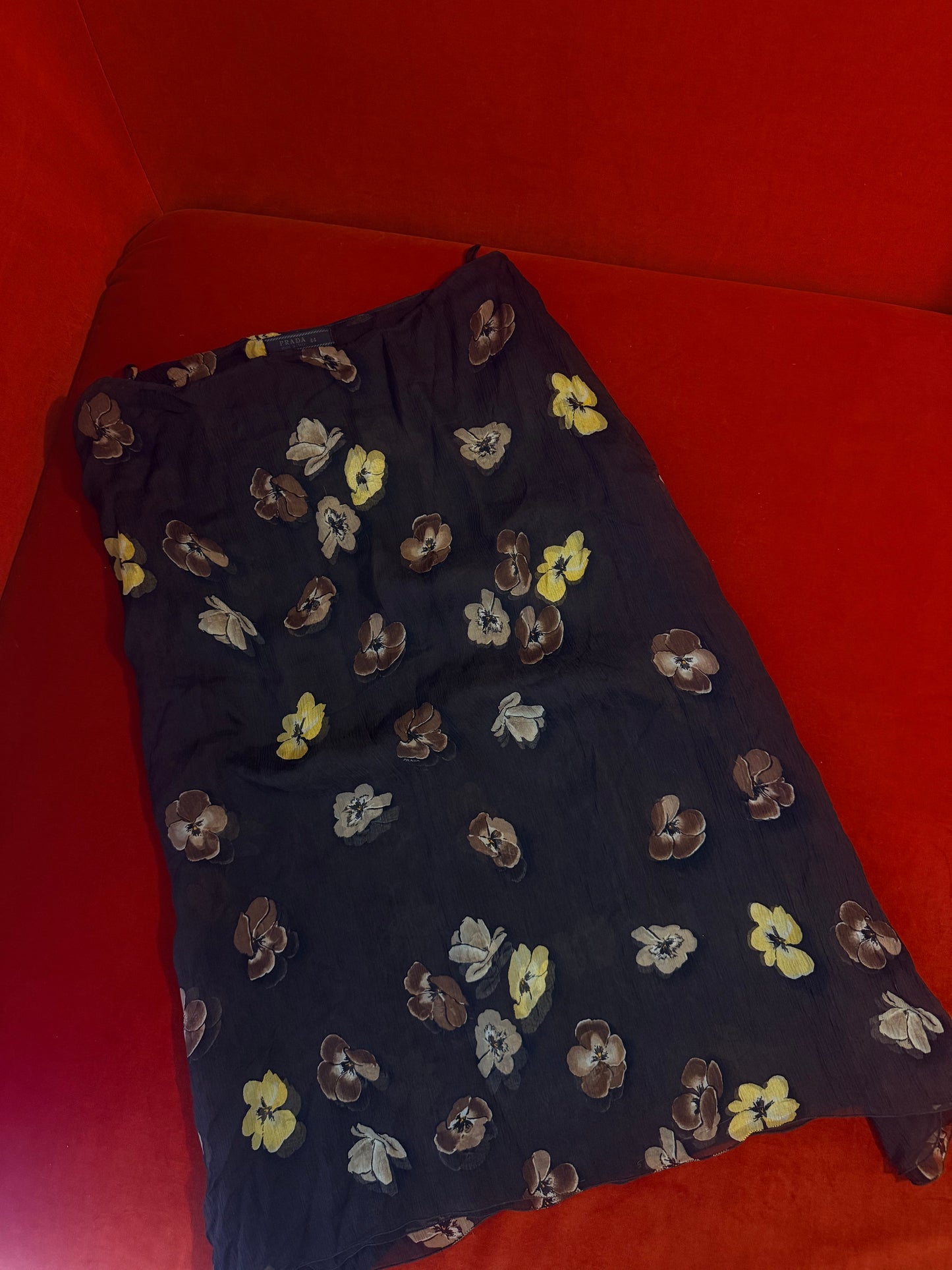 Prada gonna stampa fiori A/I 2000