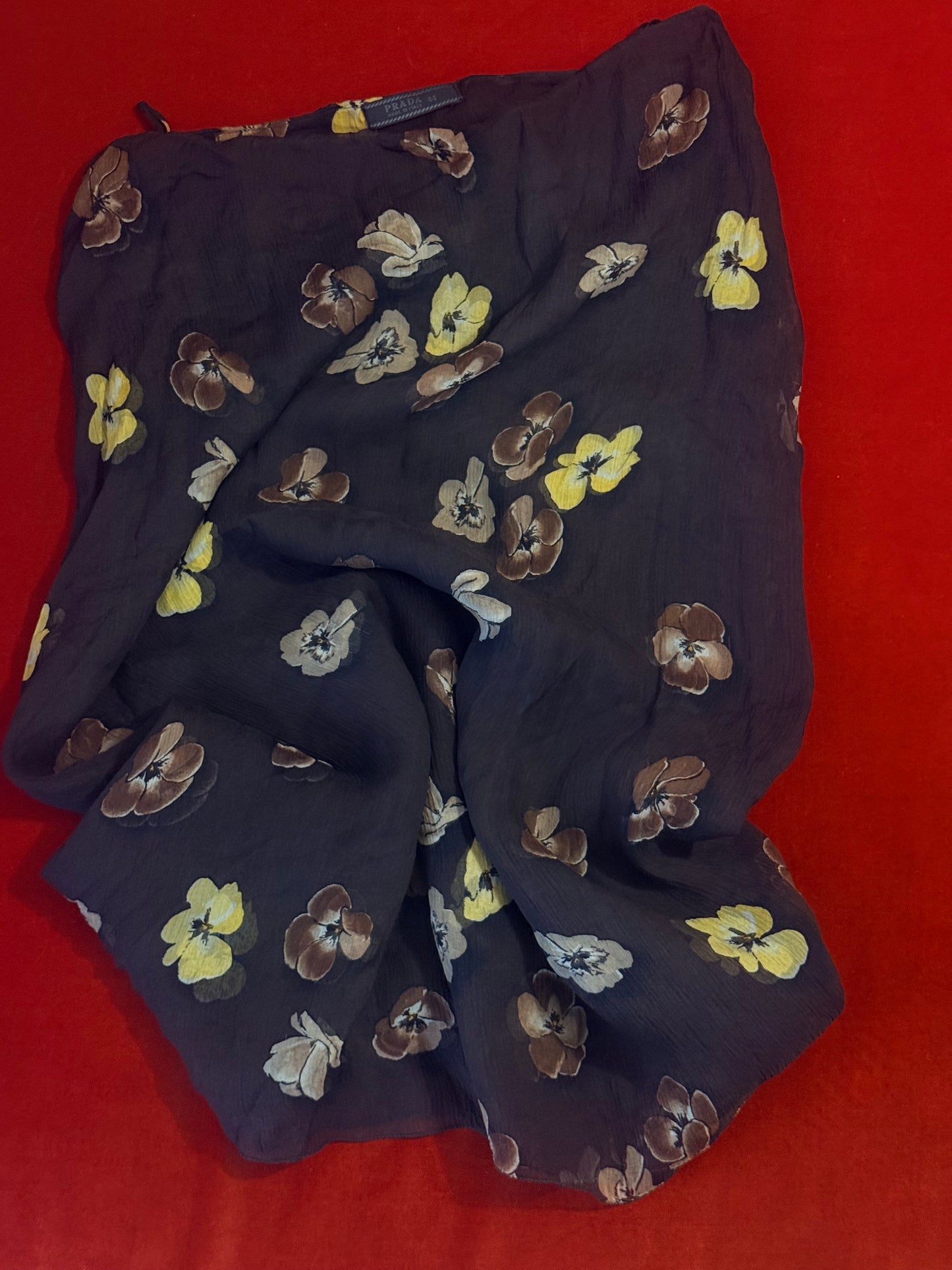 Prada gonna stampa fiori A/I 2000