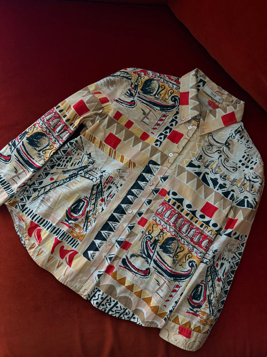 Prada camicia ss2004 stampa Venezia