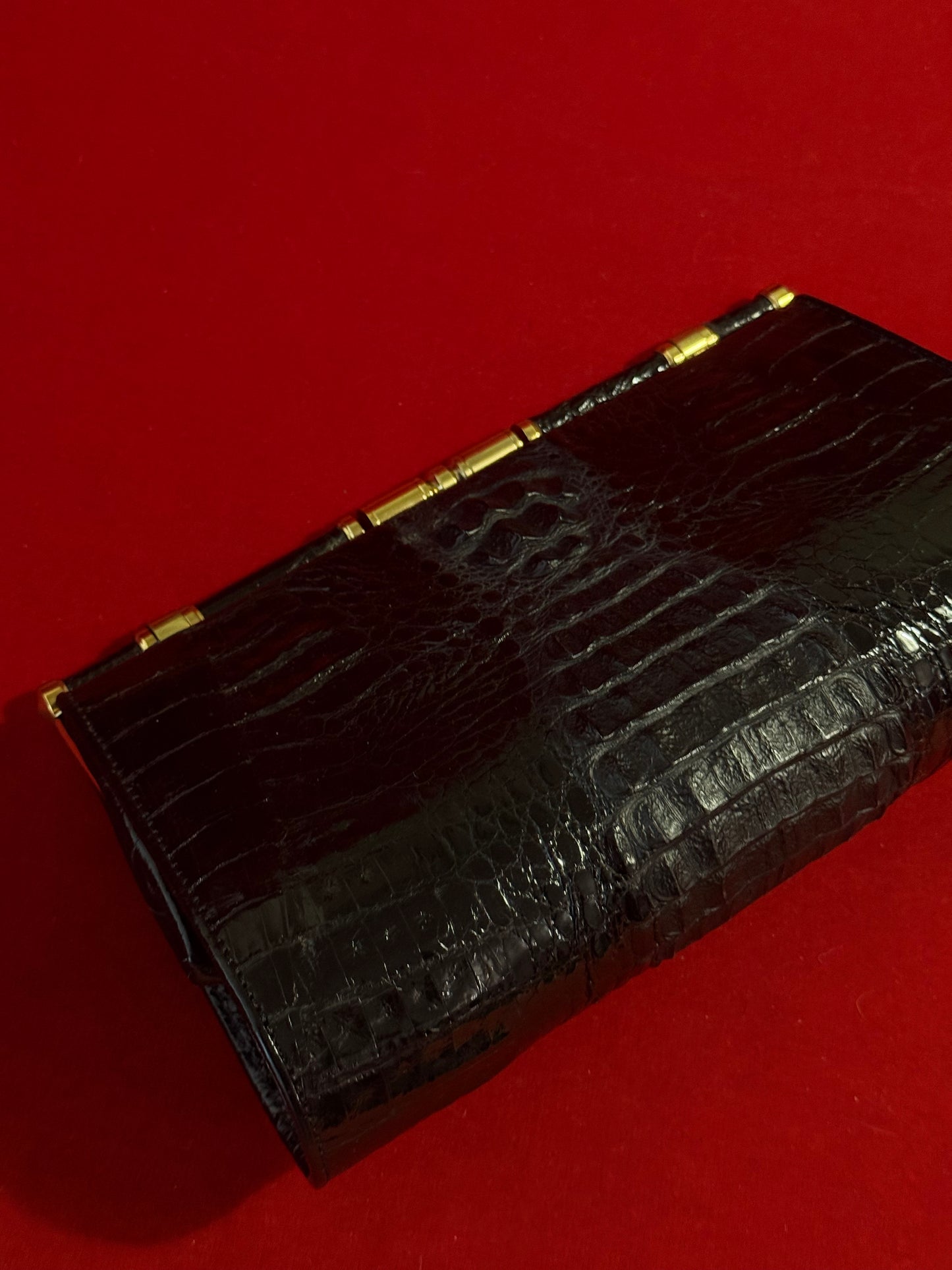 Pochette in coccodrillo vintage