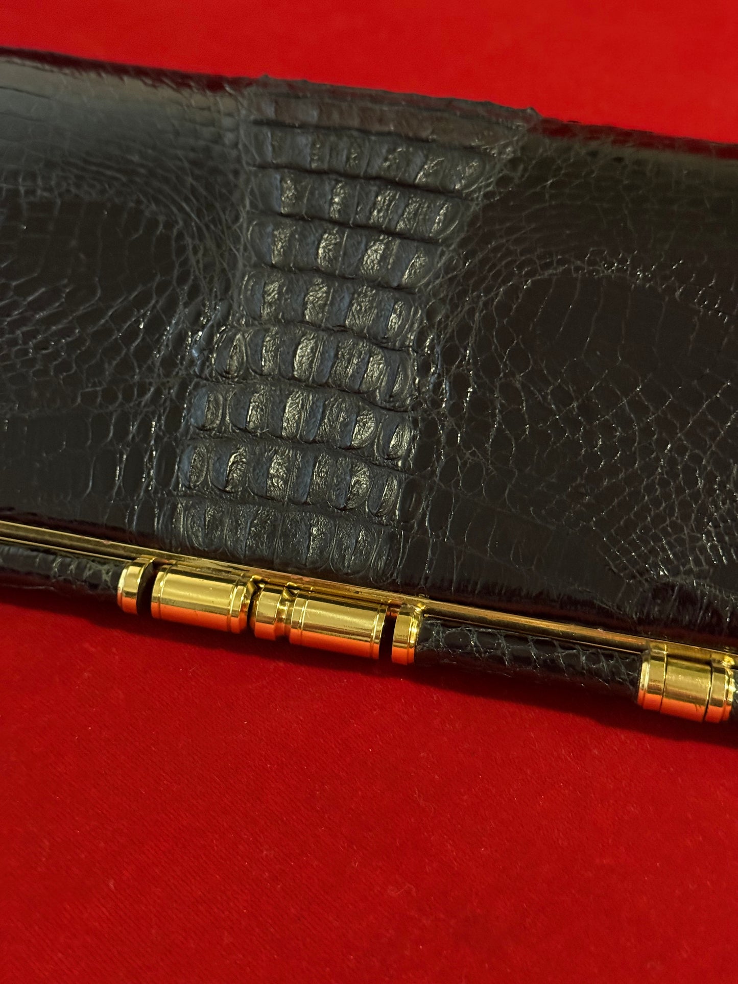 Pochette in coccodrillo vintage
