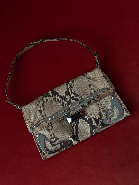 Miu Miu borsa in pitone e metallo A/I 2004