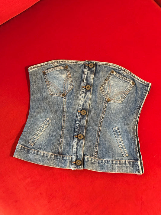 D&G corsetto in denim