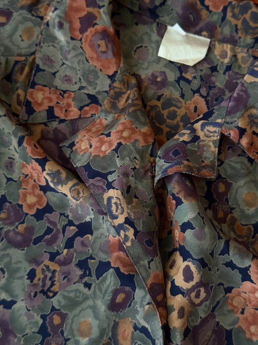Camicia vintage stampa floreale