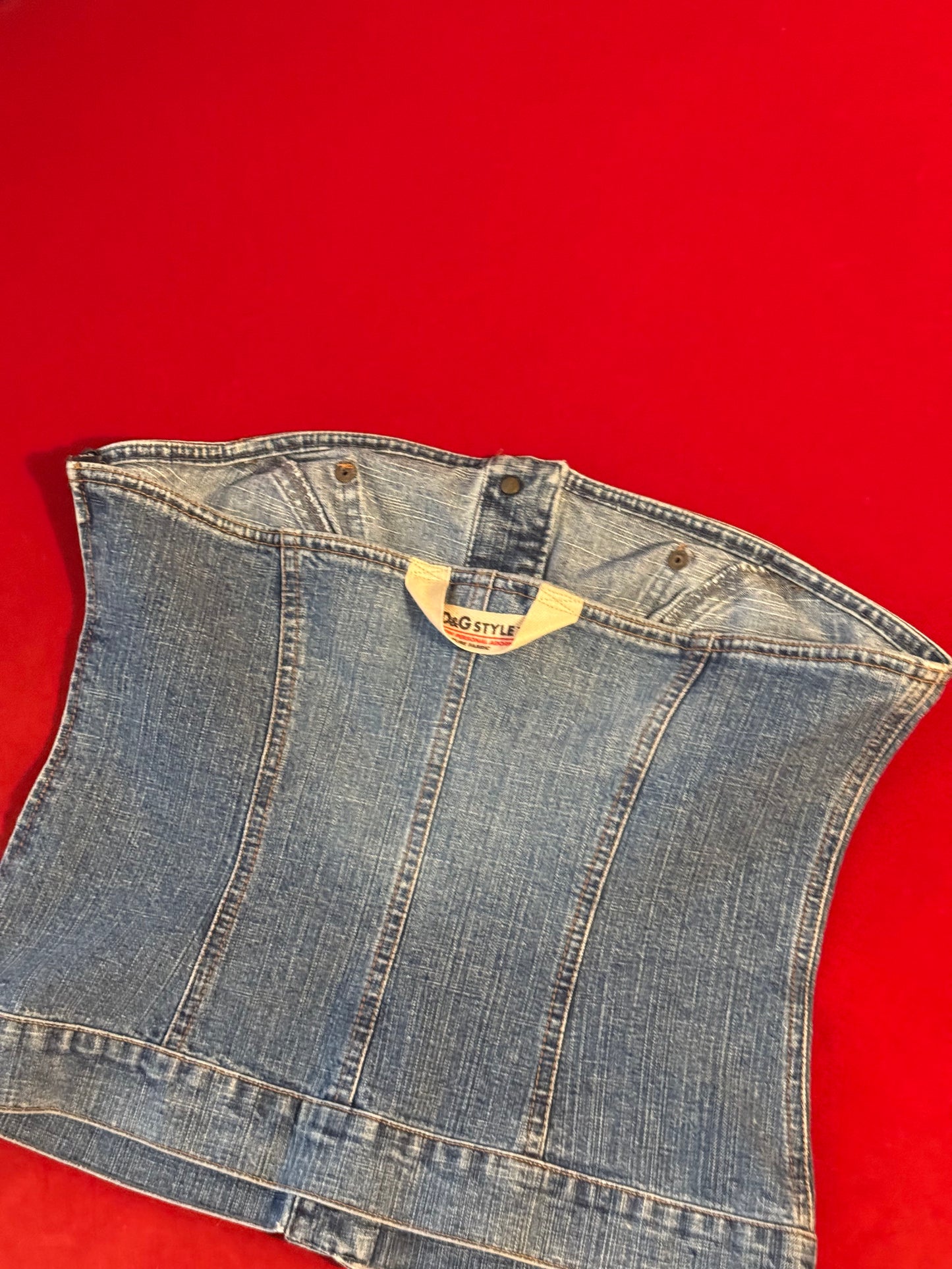 D&G corsetto in denim