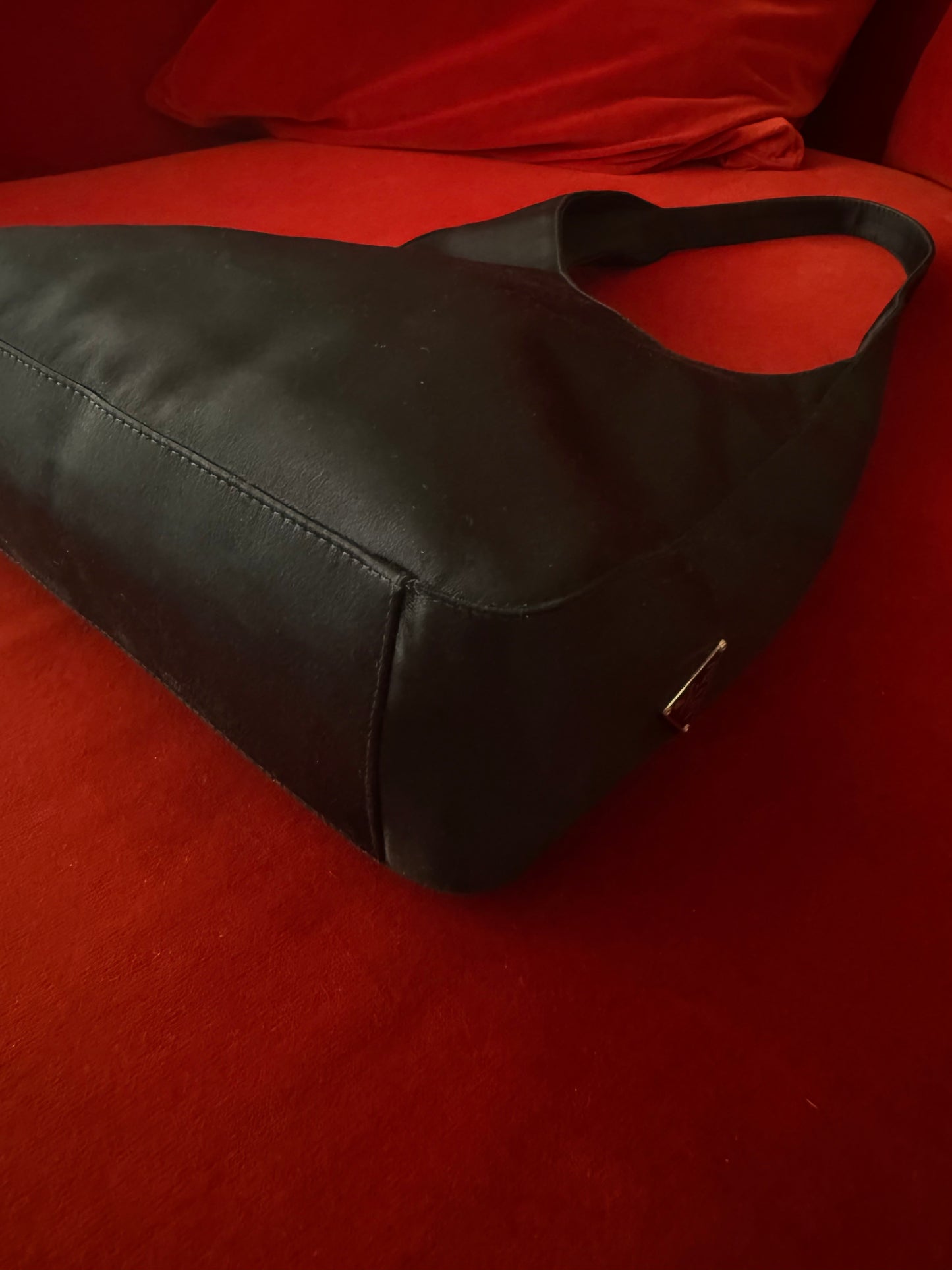 Prada "Asymetric" satin bag