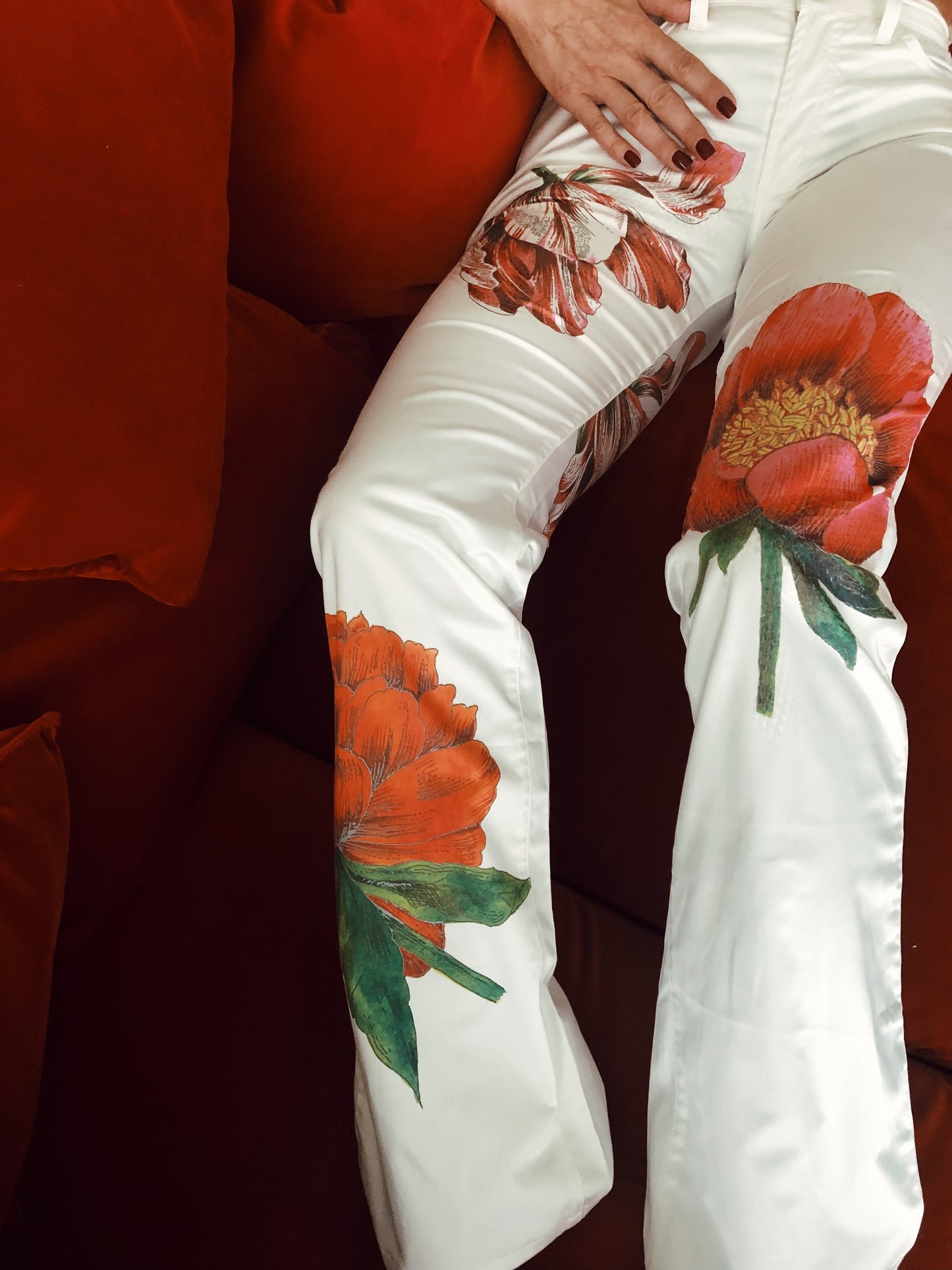 Gianfranco Ferré flower print trousers