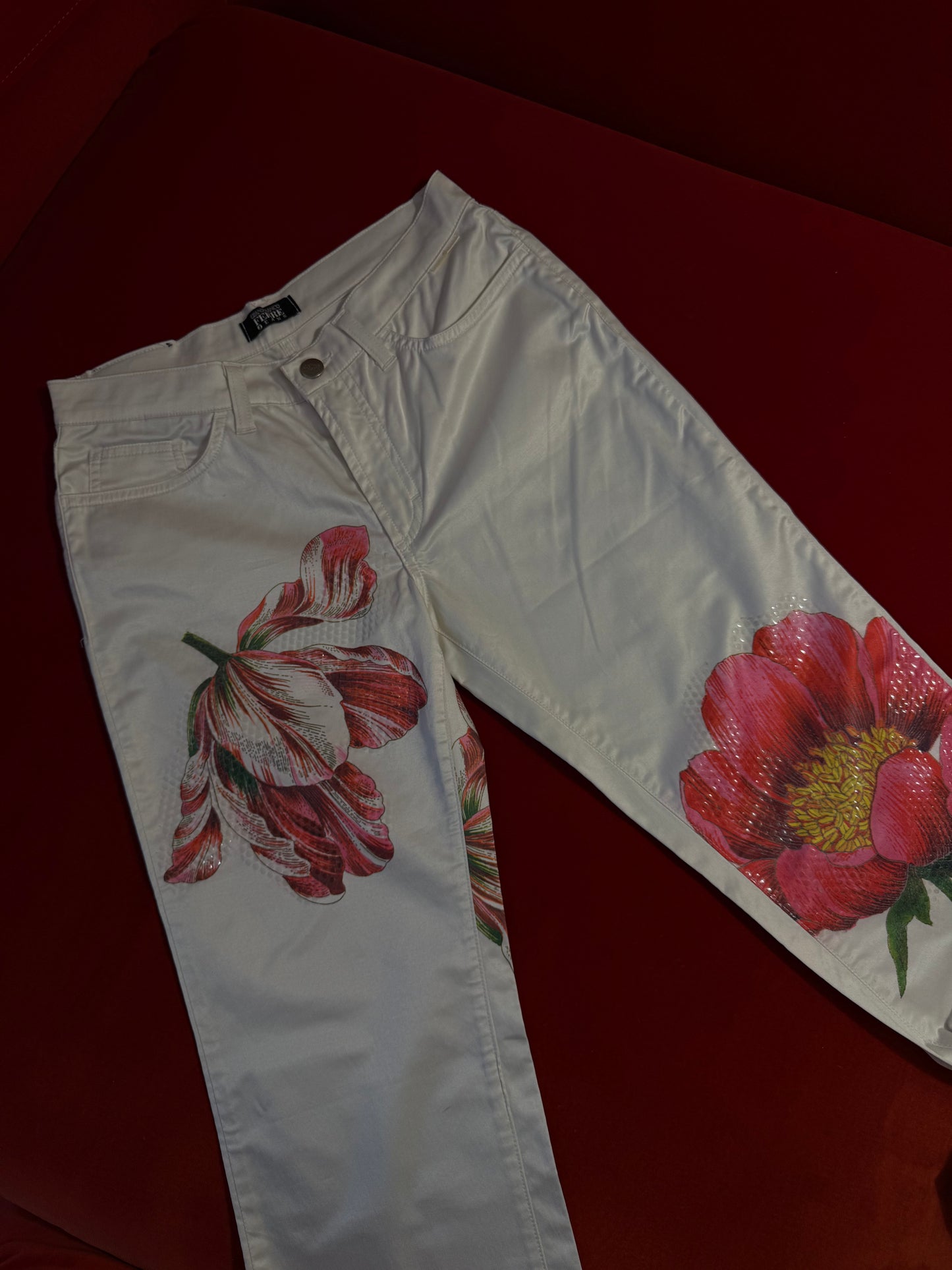 Gianfranco Ferré flower print trousers