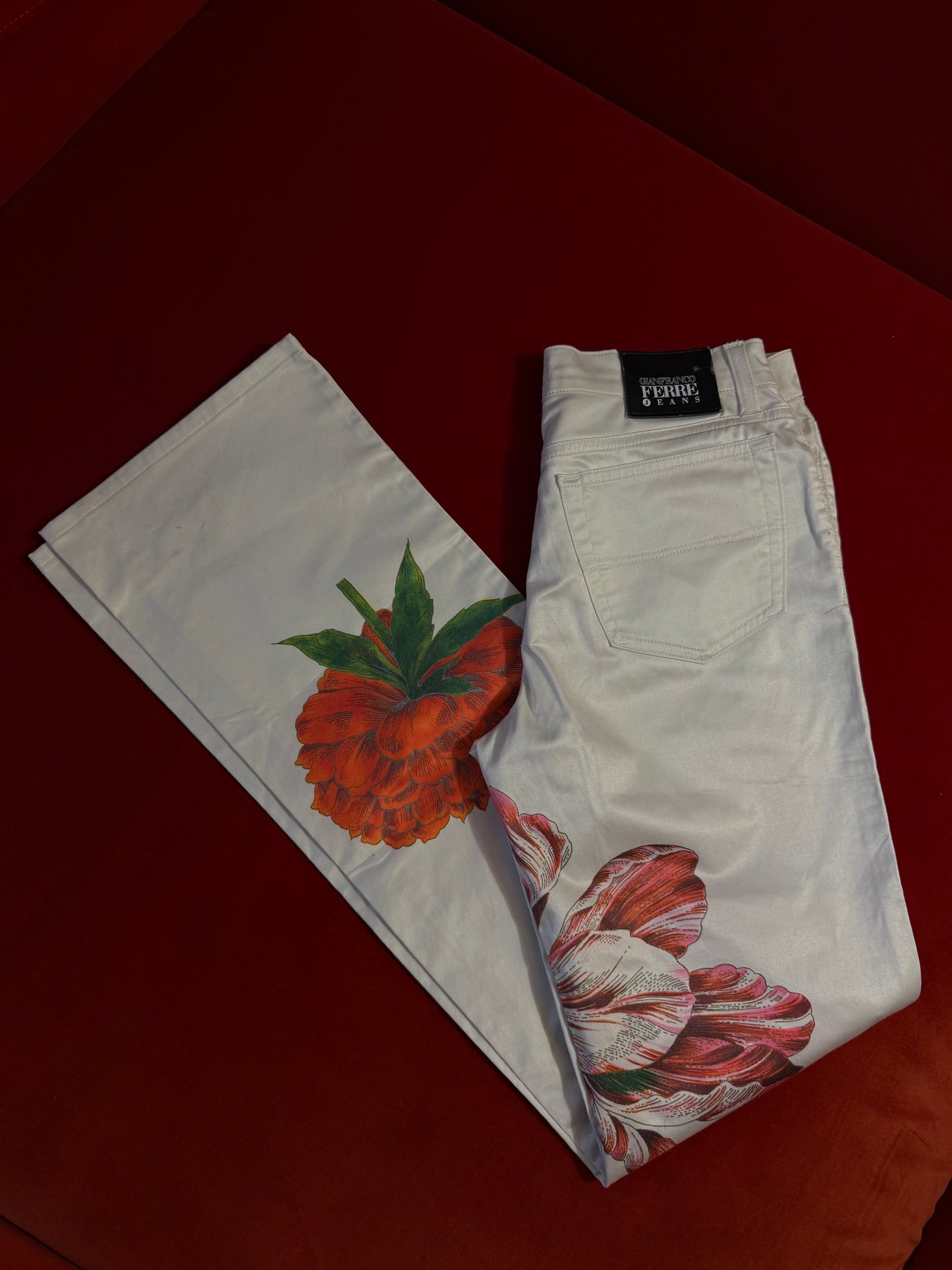 Gianfranco Ferré flower print trousers