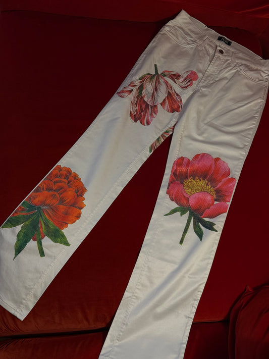 Gianfranco Ferré flower print trousers