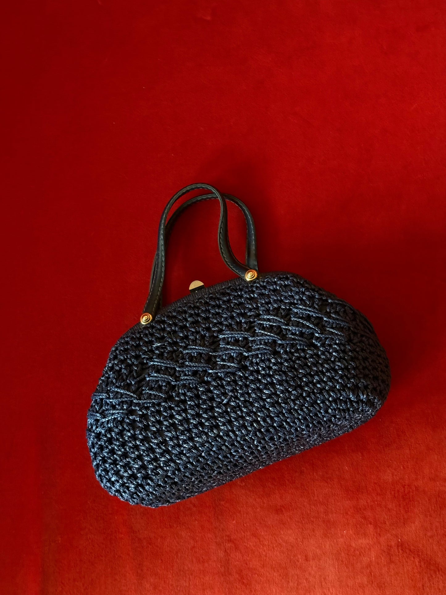 Vintage Raffia Bag