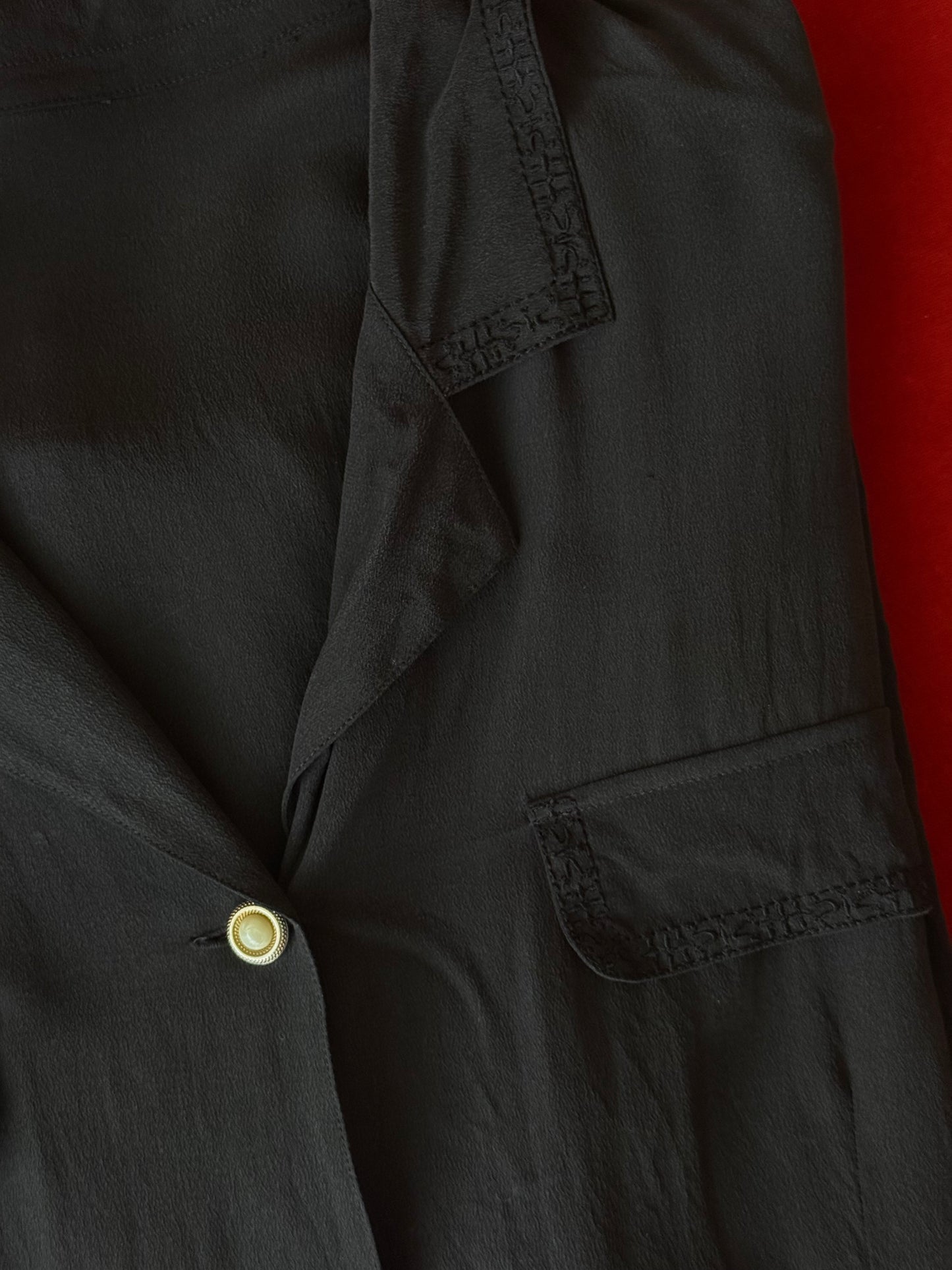 Black Silk Vintage Shirt