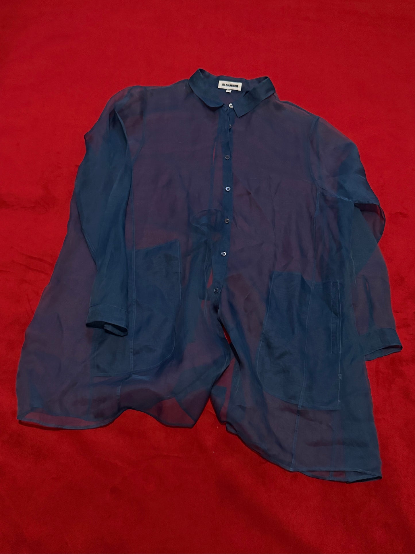 Jil Sander camicia in organza