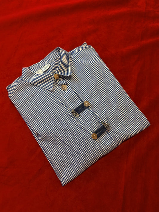 Camicia vintage con bottoni lavorati